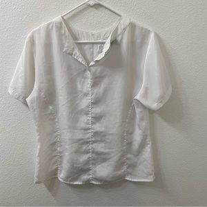 SLB by sunny Leigh blouse white sz medium